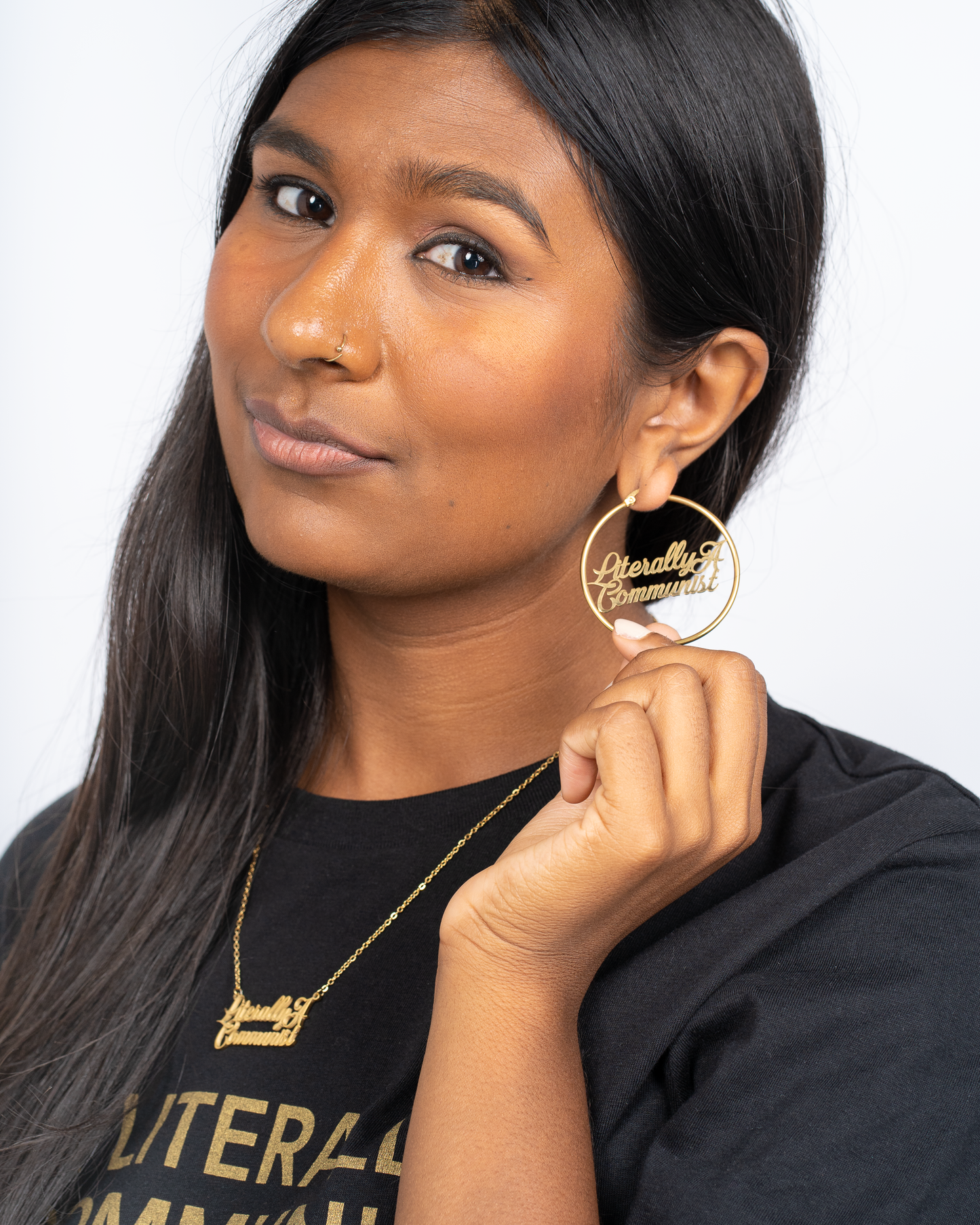 Literally A Communist Earrings