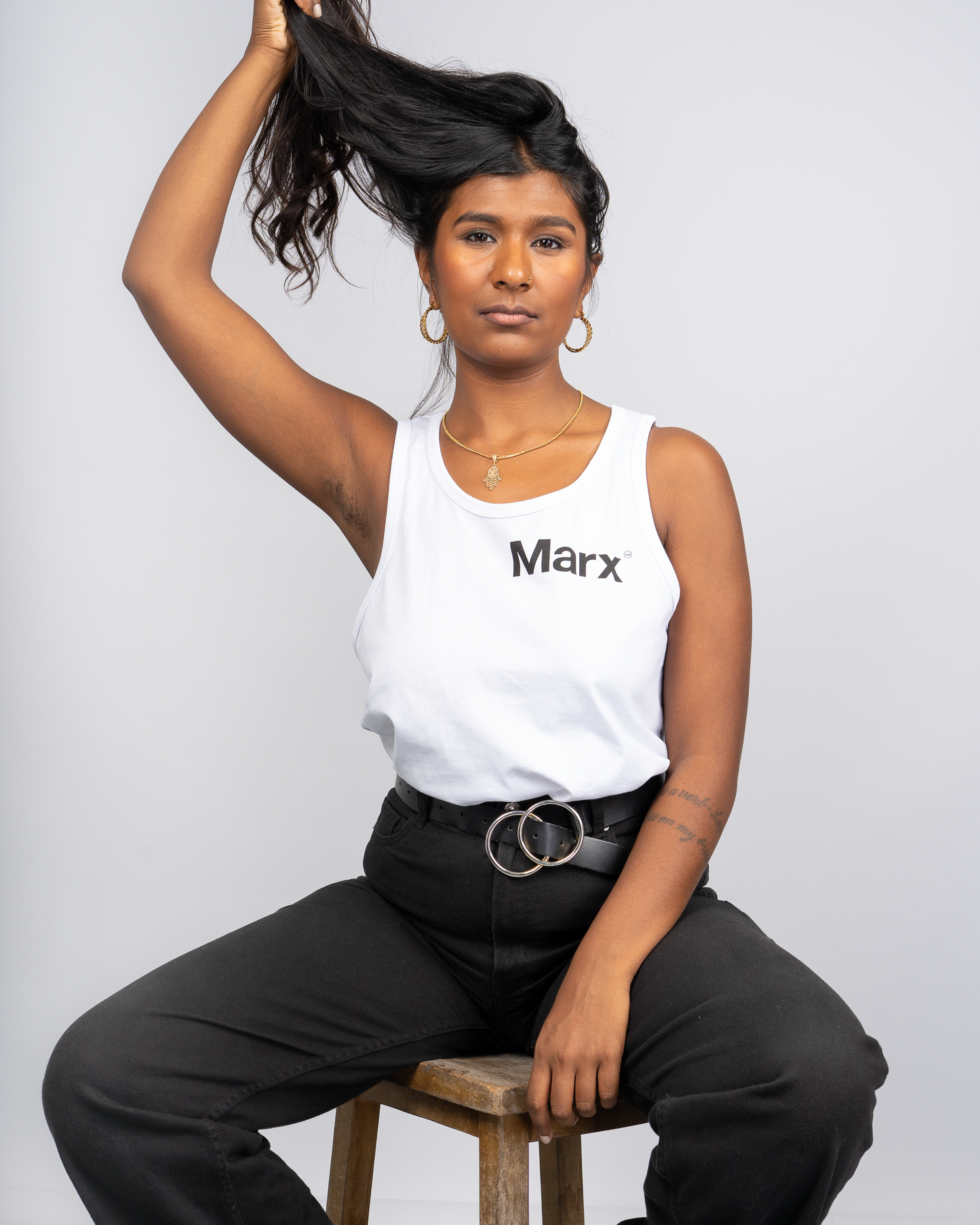 Marx Tank Top White