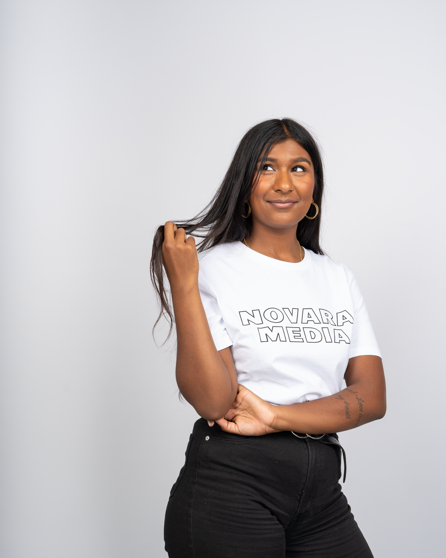 Novara Media Short Sleeve White
