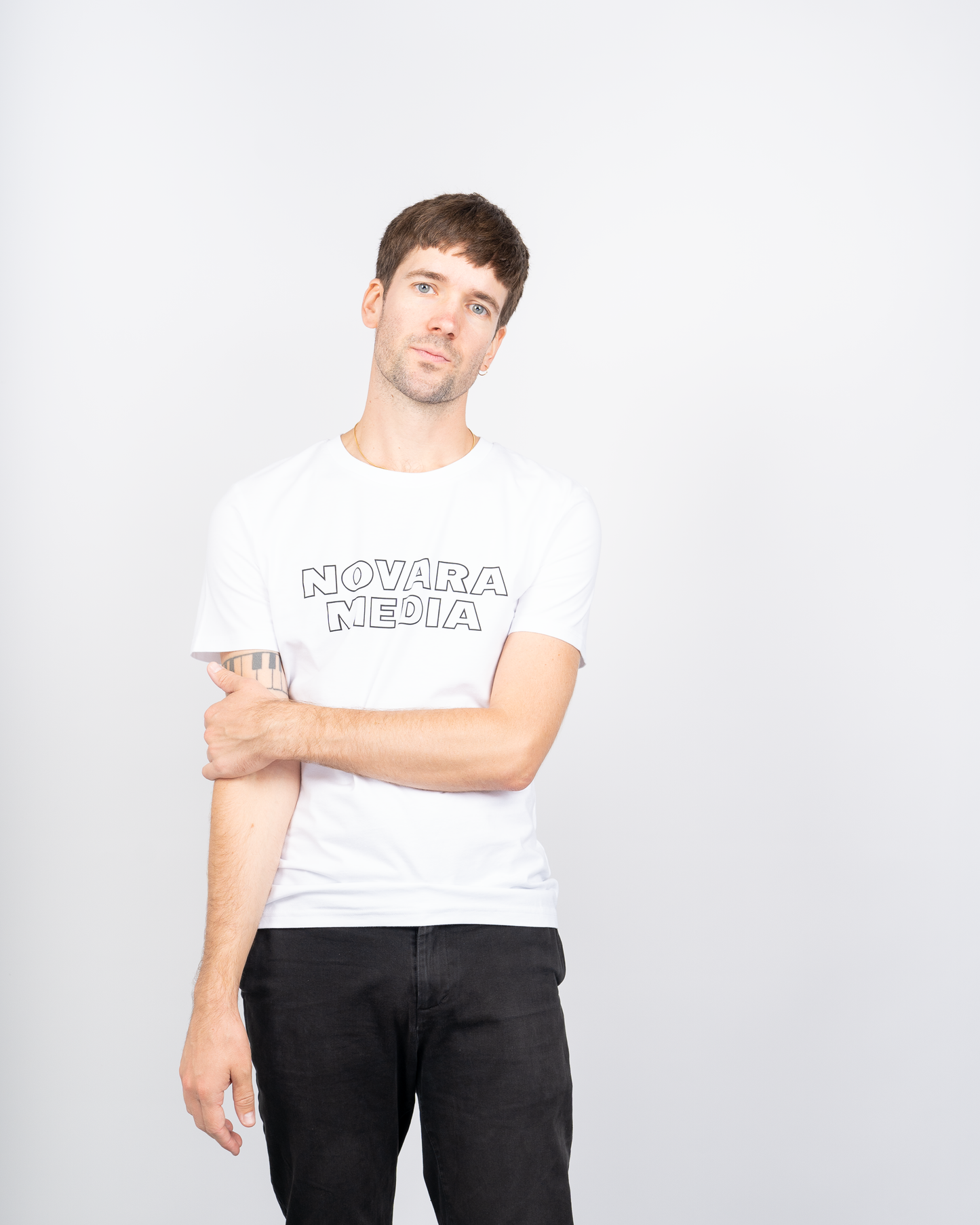 Novara Media Short Sleeve White