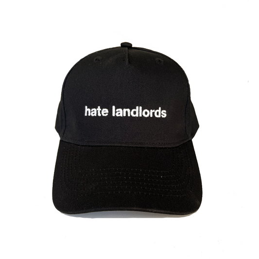 Hate Landlords Cap Black