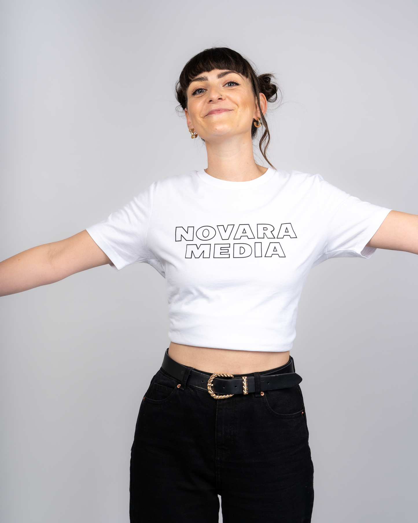 Novara Media Short Sleeve White